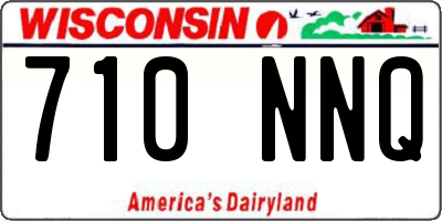 WI license plate 710NNQ