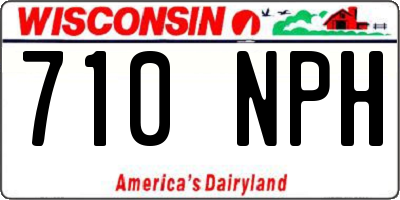 WI license plate 710NPH