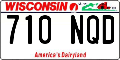 WI license plate 710NQD