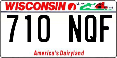 WI license plate 710NQF