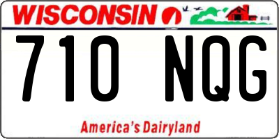 WI license plate 710NQG