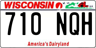 WI license plate 710NQH