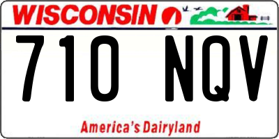 WI license plate 710NQV