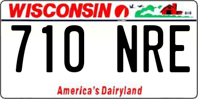 WI license plate 710NRE