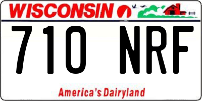 WI license plate 710NRF