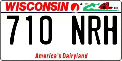 WI license plate 710NRH