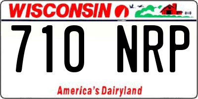 WI license plate 710NRP