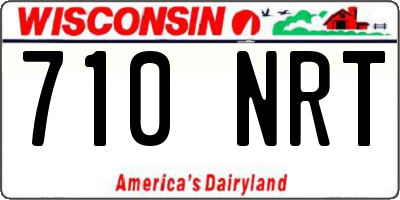 WI license plate 710NRT