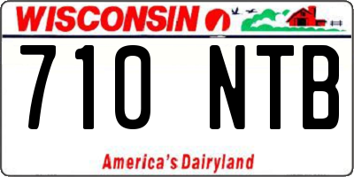 WI license plate 710NTB