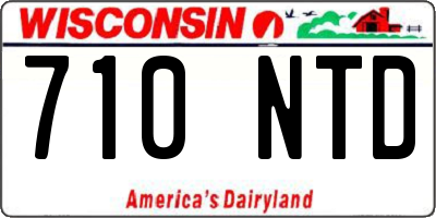 WI license plate 710NTD