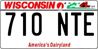 WI license plate 710NTE