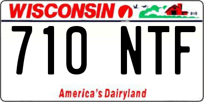WI license plate 710NTF