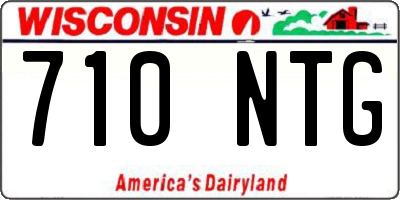 WI license plate 710NTG