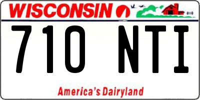 WI license plate 710NTI