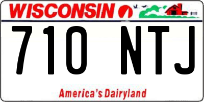 WI license plate 710NTJ