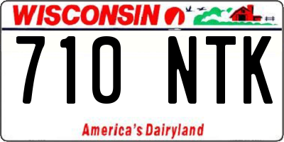 WI license plate 710NTK
