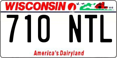 WI license plate 710NTL