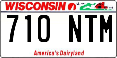 WI license plate 710NTM