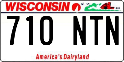 WI license plate 710NTN