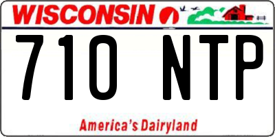 WI license plate 710NTP
