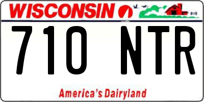 WI license plate 710NTR