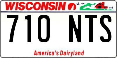 WI license plate 710NTS