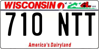 WI license plate 710NTT