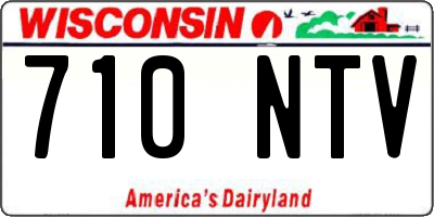 WI license plate 710NTV