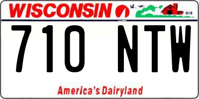 WI license plate 710NTW