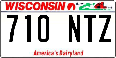 WI license plate 710NTZ