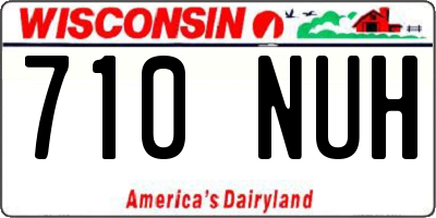 WI license plate 710NUH