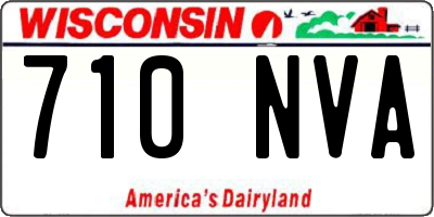 WI license plate 710NVA
