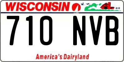 WI license plate 710NVB