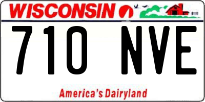 WI license plate 710NVE