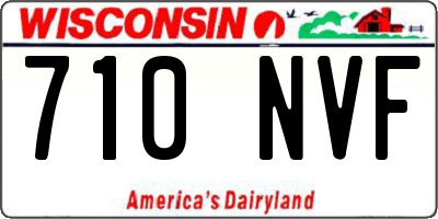 WI license plate 710NVF