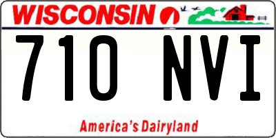 WI license plate 710NVI