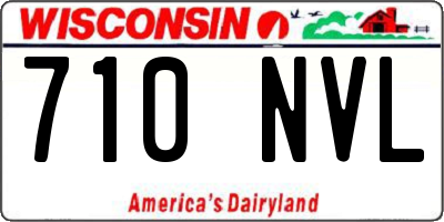 WI license plate 710NVL