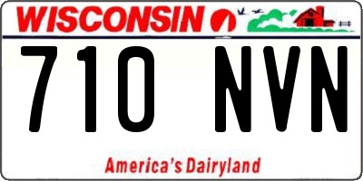 WI license plate 710NVN