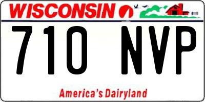 WI license plate 710NVP