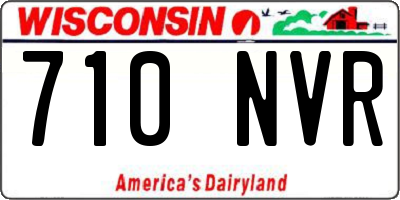 WI license plate 710NVR