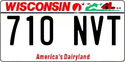 WI license plate 710NVT