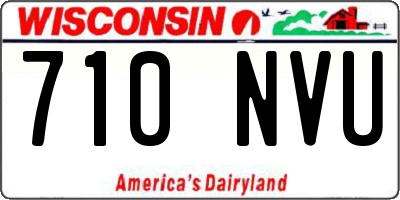 WI license plate 710NVU
