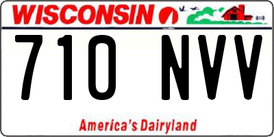 WI license plate 710NVV