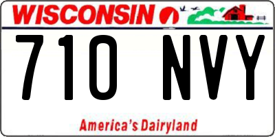 WI license plate 710NVY