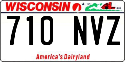 WI license plate 710NVZ