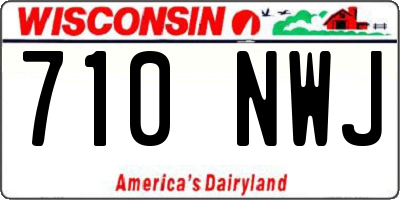 WI license plate 710NWJ