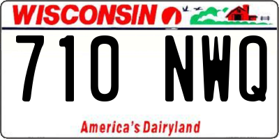 WI license plate 710NWQ