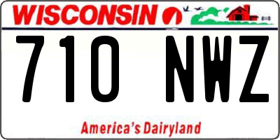 WI license plate 710NWZ