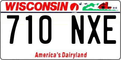 WI license plate 710NXE