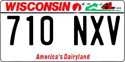 WI license plate 710NXV